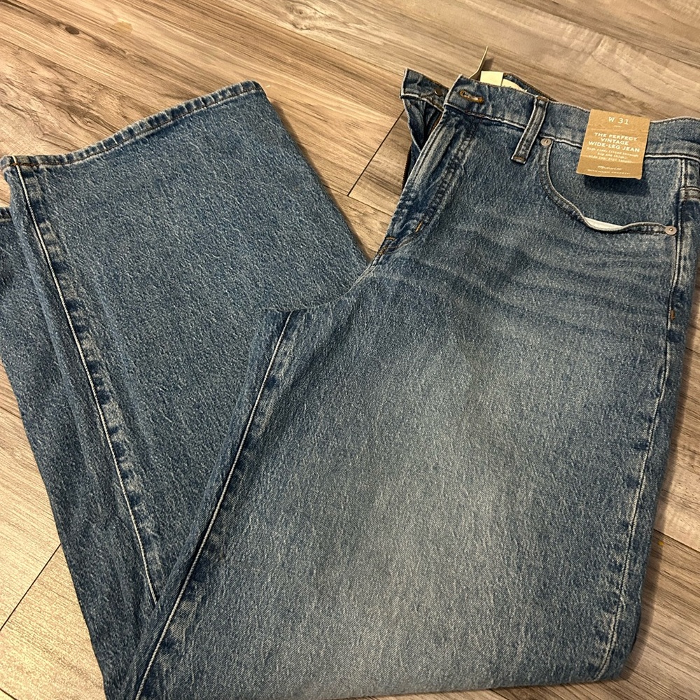 Vintage Classic Blue Flare Jeans
